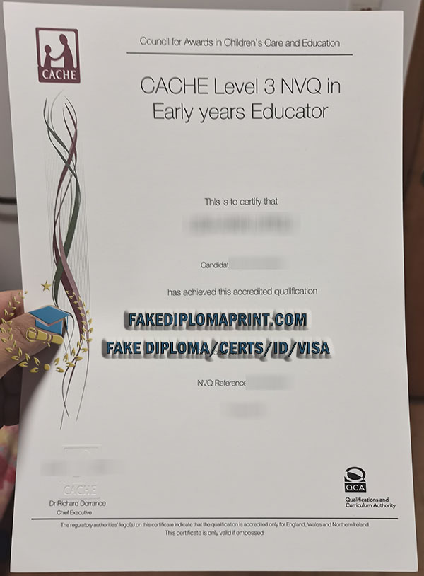 CACHE level 3 certificate