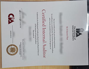 CIA certificate sample