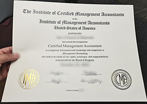 CMA certificate sample