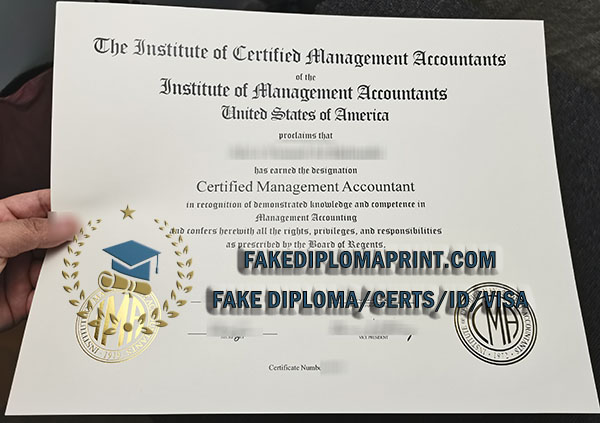 CMA certificate