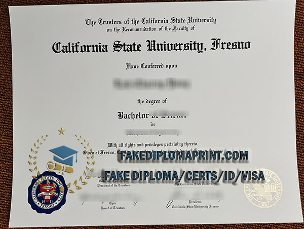 CSU Fresno diploma