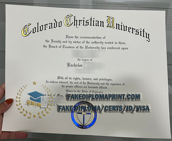 Colorado Christian University diploma