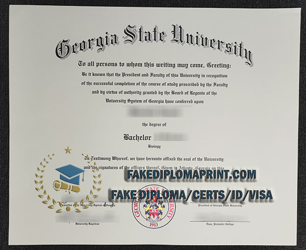 Georgia State University diploma,GSU degree
