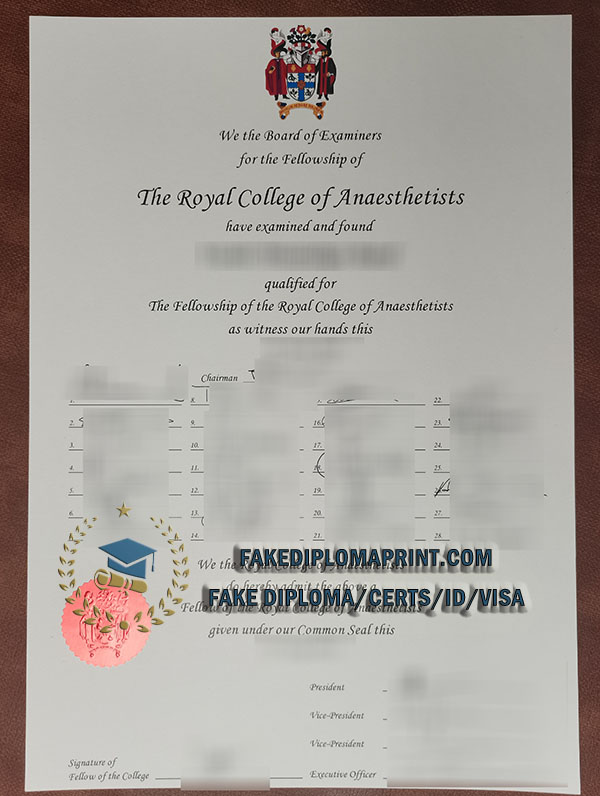 Royal College of Anaesthetists diploma