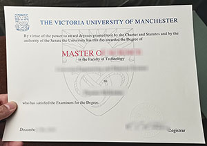 Victoria University of Manchester diploma