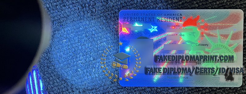 American PR card fake