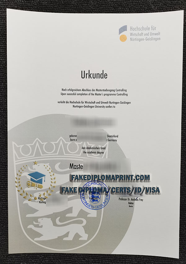 HfWU diploma