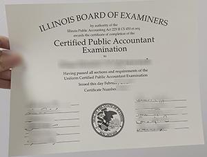 Illinois CPA certificate fake