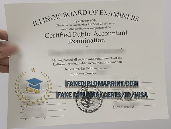 Illinois CPA certificate
