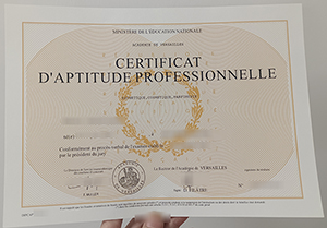 L'académie de Versailles certificat
