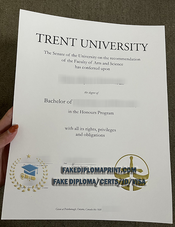 Trent University diploma
