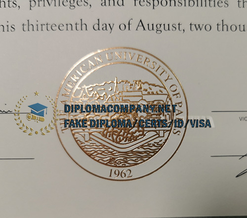 American University of Paris (AUP) Diploma 