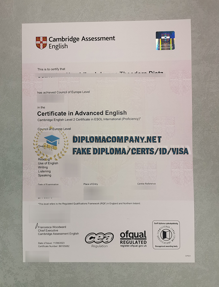 Cambridge Assessment English Certificate