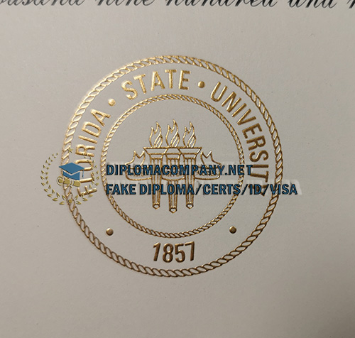 Florida State University (FSU) diploma seal