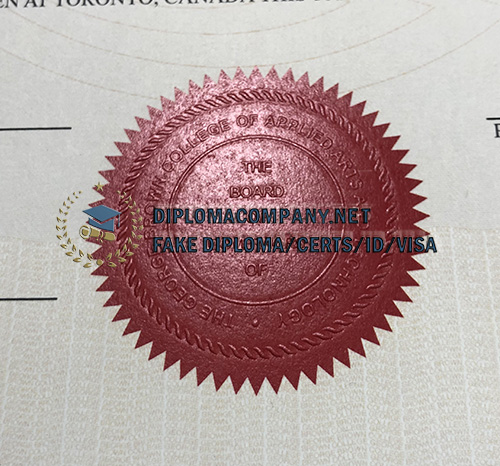 George Brown College diploma seal
