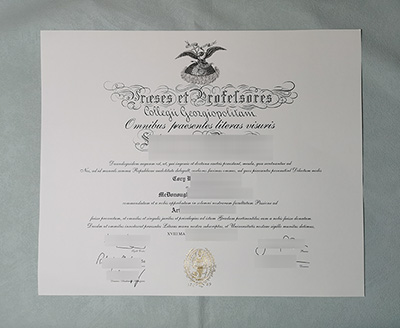Georgetown University Diploma