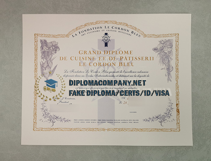 Le Cordon Bleu Diploma