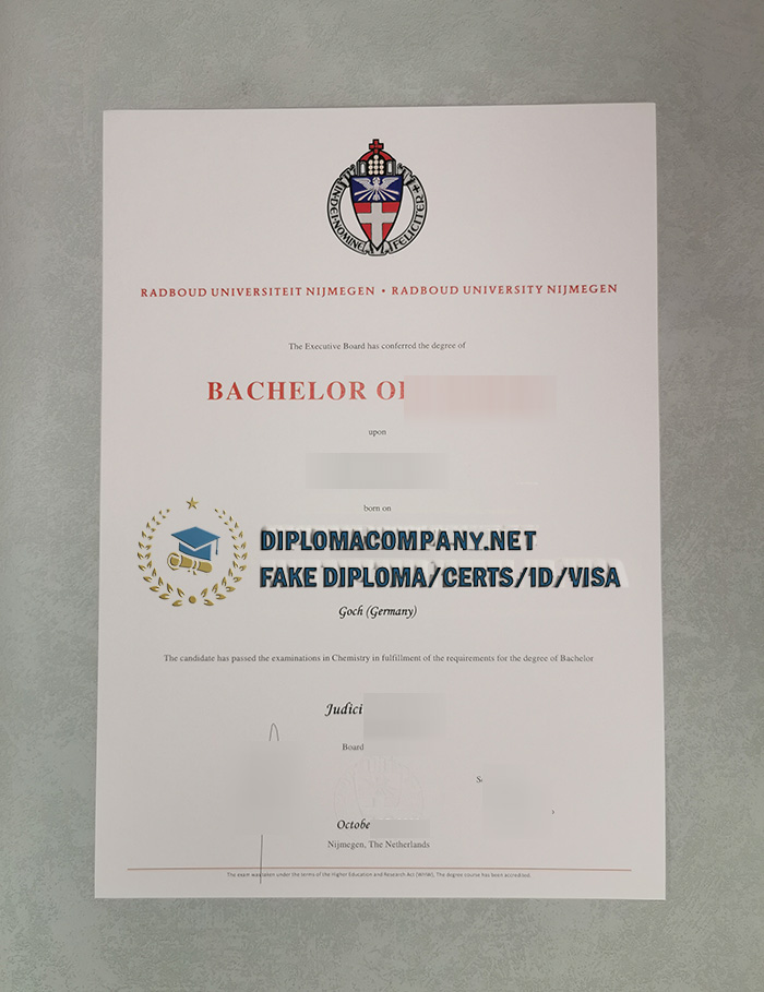 Radboud University Nijmegen Diploma