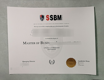 Swiss School Of Business and Management Certificate