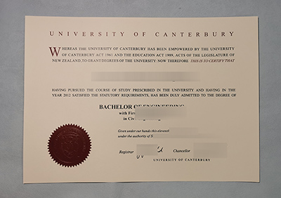 University of Canterbury Diploma