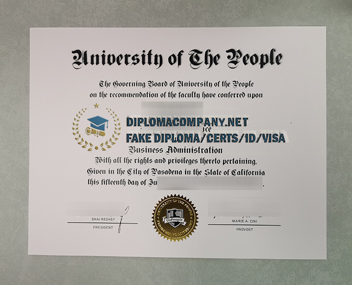 UoPeople Diploma