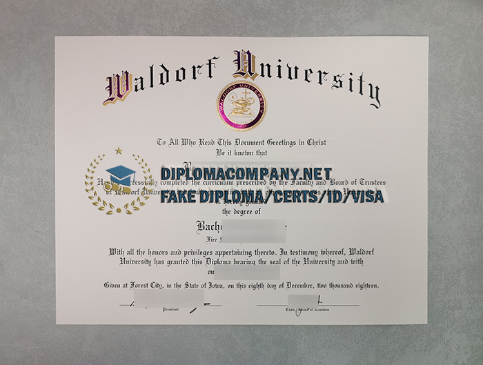 Waldorf University Diploma