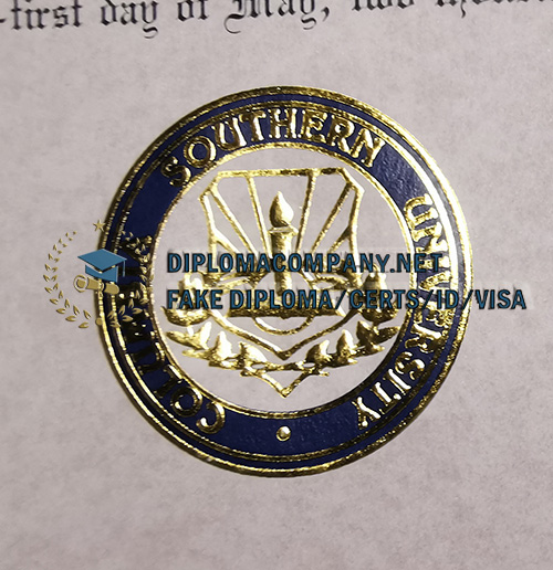 Columbia Southern University Diploma seal