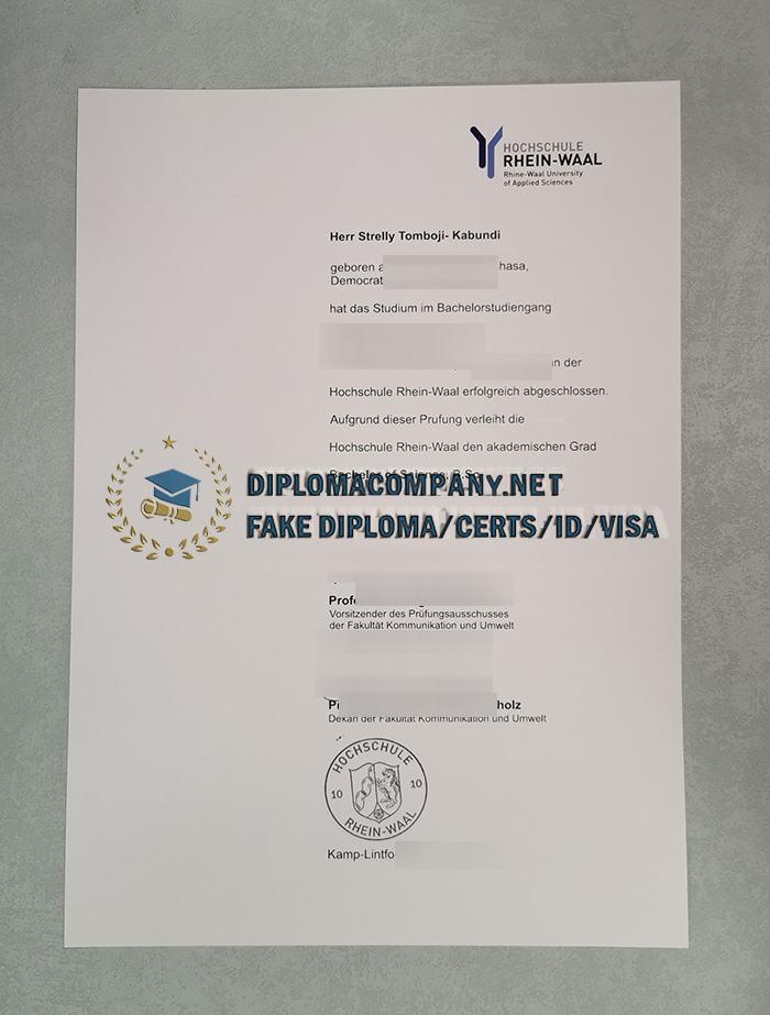 Fake HSRW Diploma