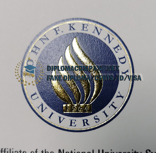 Fake John F. Kennedy University Diploma Seal