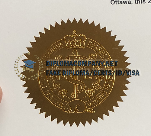 Medical Council of Canada Certificate Seal