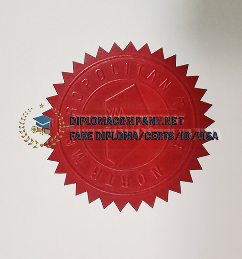 North Metropolitan TAFE Certificate seal