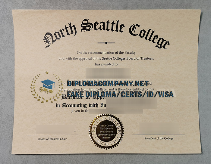 North Seattle College diploma