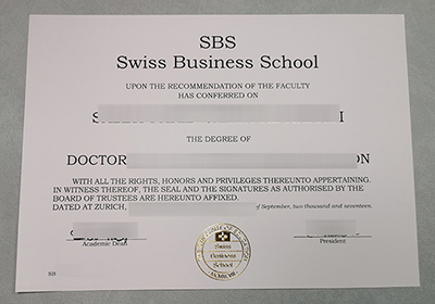SBS Swiss Business School Degree