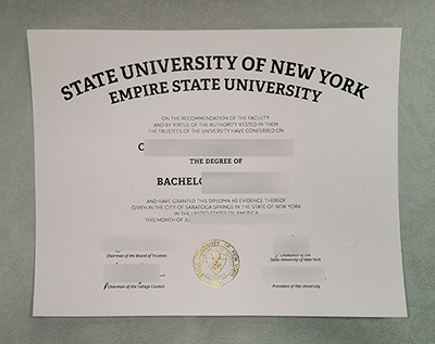 Fake SUNY Empire Diploma