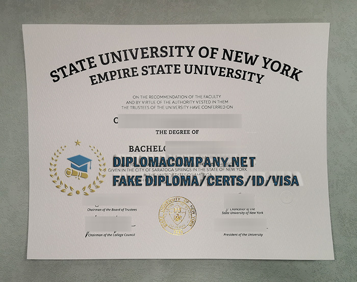 Fake SUNY Empire Diploma