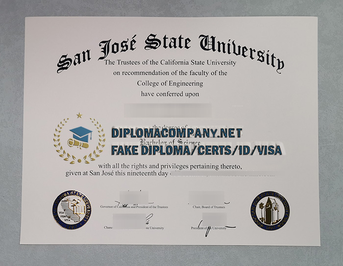 San Jose State University Diploma