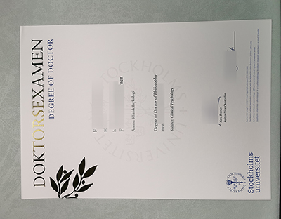 fake Stockholms universitet Diploma