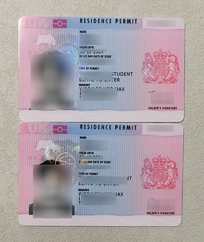 Fake UK Residence Permit