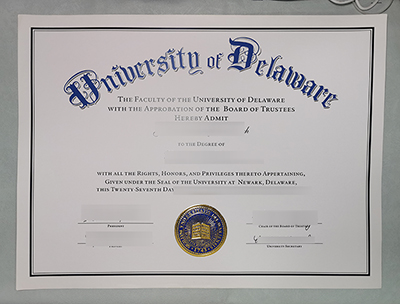 University of Delaware Diploma