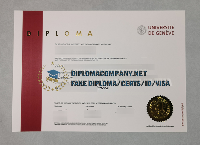 Fake UNIGE Diploma