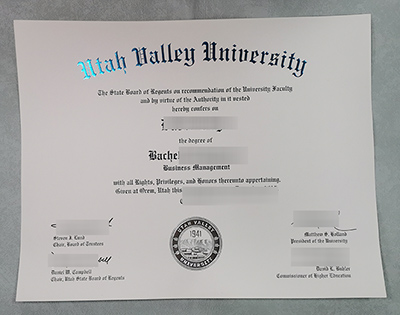 Fake UVU Diploma