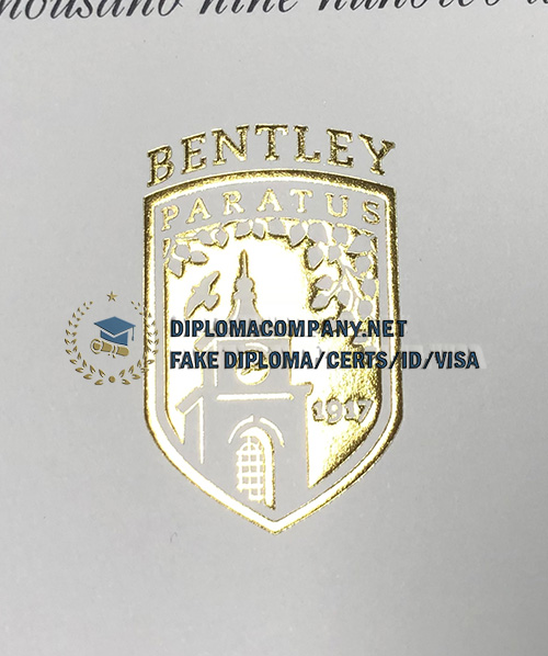 Bentley University Diploma seal