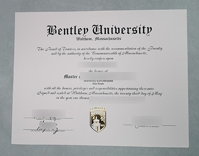 Fake Bentley University Diploma