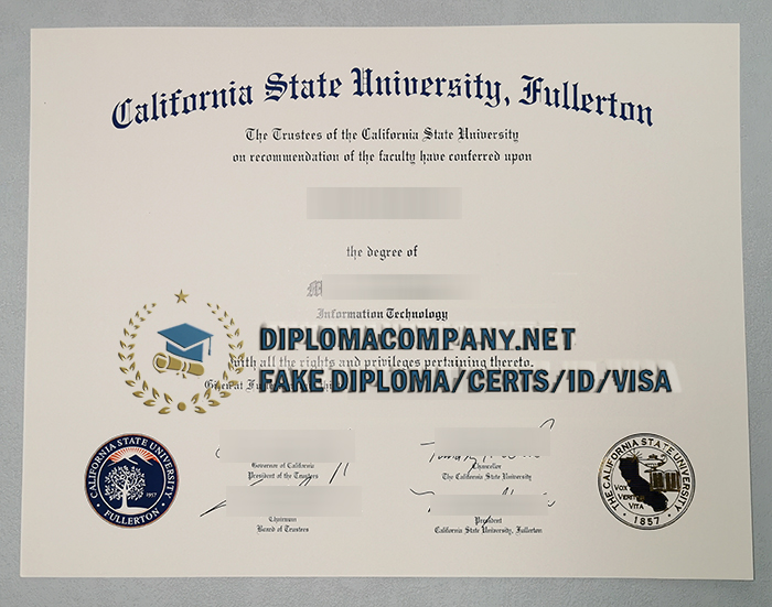Fake CSUF Diploma
