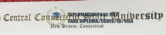 fake CCSU Diploma seal