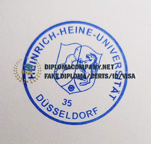 Heinrich Heine University Düsseldorf Urkunde Seal