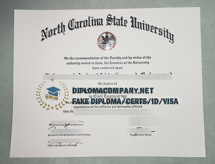 Fake NCSU Diploma