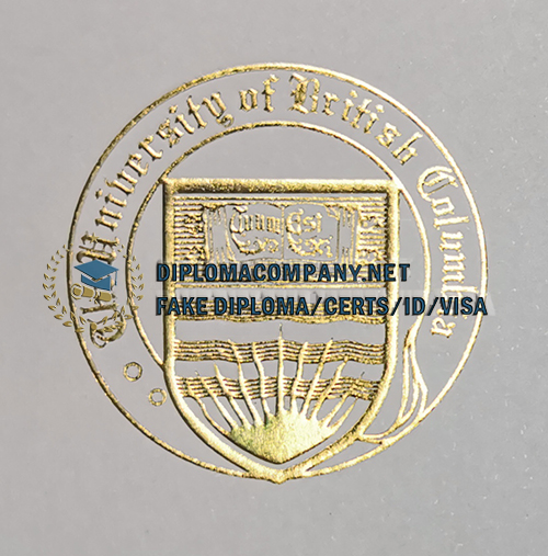 University of British Columbia diploma seal