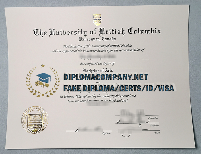 Fake UBC Diploma