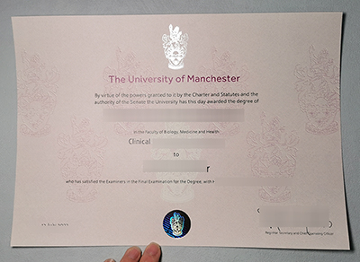 Fake University of Manchester Diploma